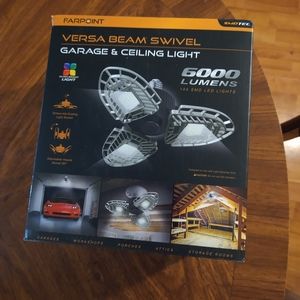 NIB farpoint versa Beam Swivel Garage and Ceiling Light